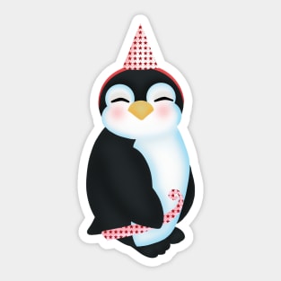 Cute penguin smile sweetly Sticker